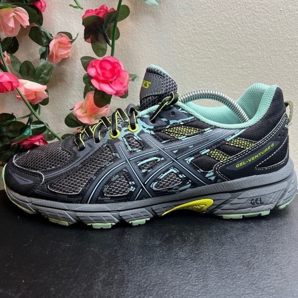 ASICS Gel-Venture 6 Trail Running Shoes Gray Green Women’s Size 9 - Picture 7 of 15